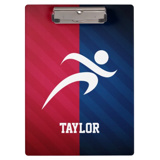 Zweitplatzierter; rot, weiß und blau klemmbrett (Vorderseite)