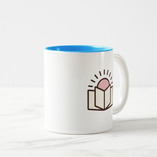 Zweittonblauer rechts zweifarbige tasse (VorderseiteRechts)