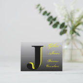 Zweittonmonogramm Visitenkarte (Stehend Vorderseite)