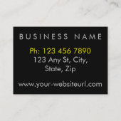 Zweittonmonogramm Visitenkarte (Rückseite)