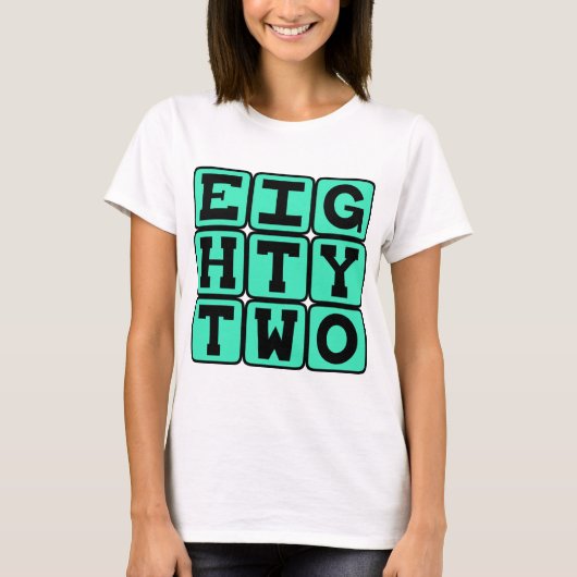 zweiundachtzig, Zahl 82 T-Shirt (Vorderseite)
