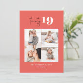 Zweiundzwanzigjähriges grafisches Mehrjahresprogra Feiertagskarte (Stehend Vorderseite)