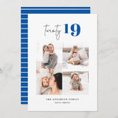 Zweiundzwanzigjähriges grafisches Mehrjahresprogra Feiertagskarte (Vorne/Hinten)