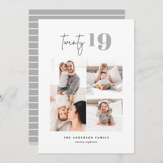 Zweiundzwanzigjähriges grafisches Mehrjahresprogra Feiertagskarte (Vorne/Hinten)