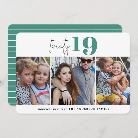 Zweiundzwanzigjähriges grafisches Mehrjahresprogra Feiertagskarte (Vorne/Hinten)