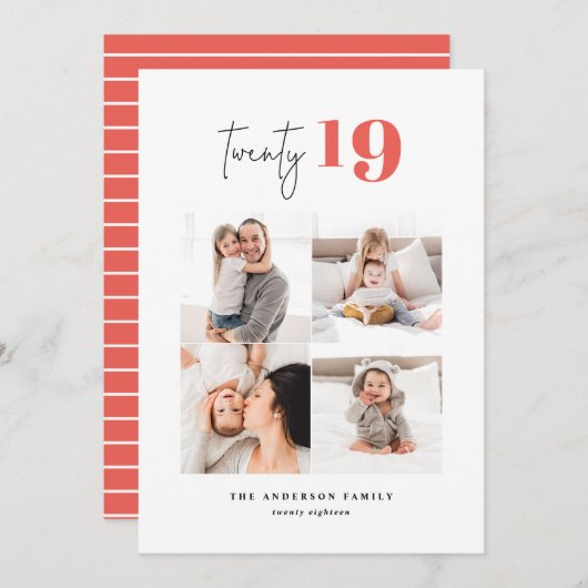 Zweiundzwanzigjähriges grafisches Mehrjahresprogra Feiertagskarte (Vorne/Hinten)