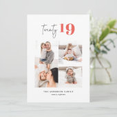 Zweiundzwanzigjähriges grafisches Mehrjahresprogra Feiertagskarte (Stehend Vorderseite)