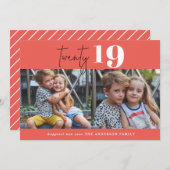 Zweiundzwanzigjähriges grafisches Mehrjahresprogra Feiertagskarte (Vorne/Hinten)