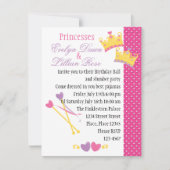 Zweiziger Prinzessin! Einladung (Vorderseite)