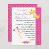 Zweiziger Prinzessin! Einladung (Vorne/Hinten)