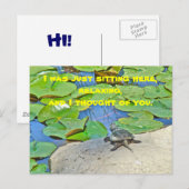 Zwerchschildkröte - Serpentina Chelydra Postkarte (Vorne/Hinten)
