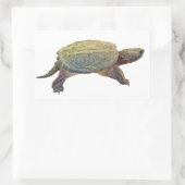 Zwerchschildkröte - Serpentina Chelydra Rechteckiger Aufkleber (Tasche)