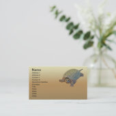 Zwerchschildkröte - Serpentina Chelydra Visitenkarte (Stehend Vorderseite)