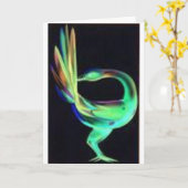 Zwerchvögel Karte (Gelbe Blume)