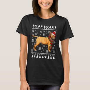 Zwerg-Bullterrier-Hund Weihnachtsmann Hut Xmas Häs T-Shirt