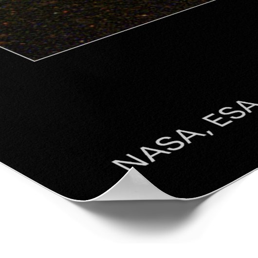 Zwerg Galaxy NGC 1705 Hubble Telescope Poster (Ecke)