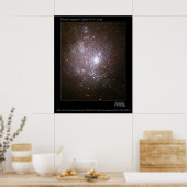 Zwerg Galaxy NGC 1705 Hubble Telescope Poster (Küche)