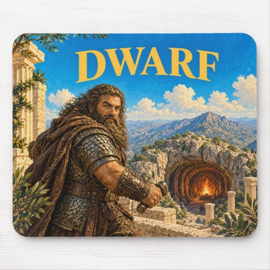 Zwerg, Gothic Fantasy Monster Mousepad (Vorne)