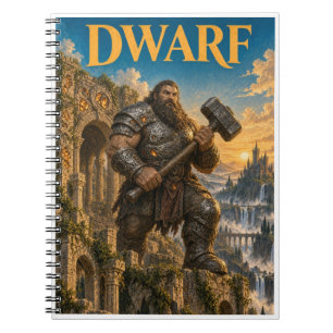 Zwerg, Gothic Fantasy Monster Notizblock
