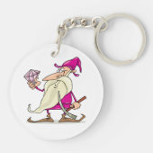 Zwerg mit Diamant Schlüsselanhänger (Rückseite)