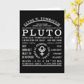 Zwerg Planet Pluto Detaillierte Astronomiesymbolen Karte (Gelbe Blume)