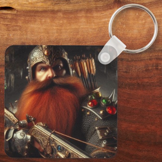 Zwerg Schlüsselanhänger (Rückseite)