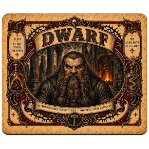 Zwerg, Vintage-Zirkusmonster Mousepad