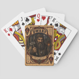 Zwerg, Vintage Zirkusmonster Spielkarten