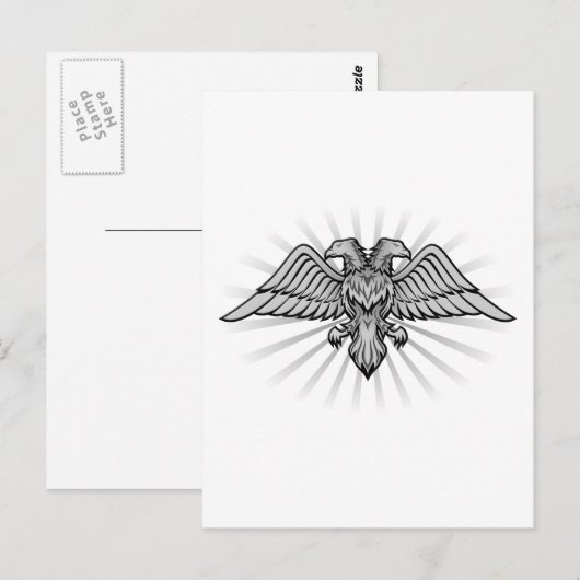 Zwergadler Postkarte (Vorne/Hinten)