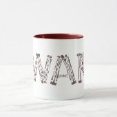 Zwergartige Waffen-Collage Tasse (Zentrum)