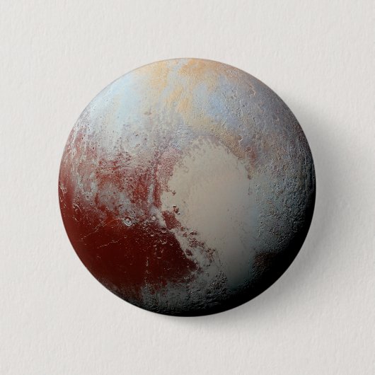 Zwergartiger Planet Pluto durch neues Button (Vorderseite)