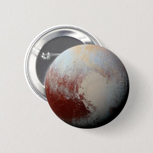 Zwergartiger Planet Pluto durch neues Button (Vorne & Hinten)