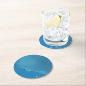 Zwergartiges Minkwal Auge Runder Pappuntersetzer (Vor Ort)