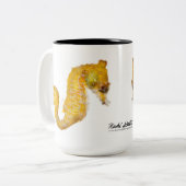 Zwergartiges Seepferd, Hippokamp zosterae Zweifarbige Tasse (Vorderseite Links)