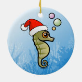 Zwergartiges Seepferd Sankt Keramikornament (Hinten)