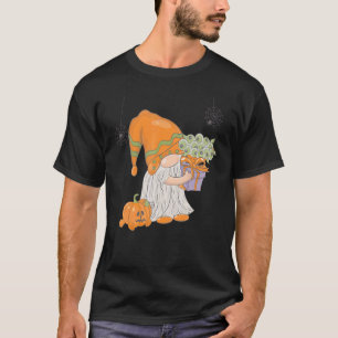Zwergballons Fledermäuse-Schädel-Gnome Halloween-K T-Shirt