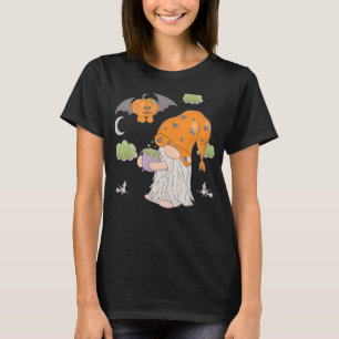 Zwergballons Fledermäuse-Schädel-Gnome Halloween-K T-Shirt