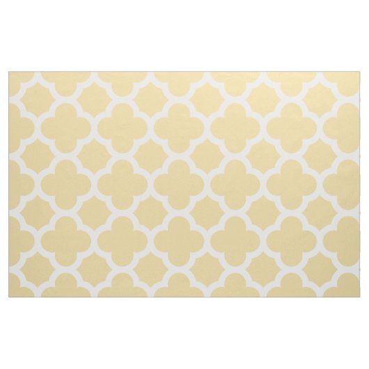Zwergcreme-Klassiker Quatrefolienmuster Stoff (Yard (91,4 cm))