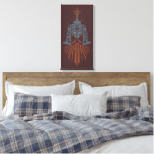 Zwergenwaffenhelm-Symbol Leinwanddruck (Insitu (Schlafzimmer))