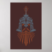 Zwergenwaffenhelm-Symbol Poster (Vorne)