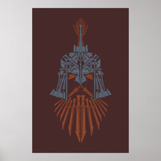 Zwergenwaffenhelm-Symbol Poster (Vorne)