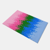Zwergfahne, Abstrakte, omniromantische Flagge Fußmatte (Schrägansicht)