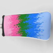 Zwergfahne, Abstrakte, omniromantische Flagge Golf Headcover (Vorderseite)