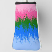 Zwergfahne, Abstrakte, omniromantische Flagge Golf Headcover (Rotieren 90)