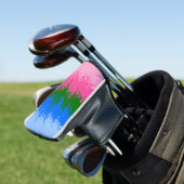 Zwergfahne, Abstrakte, omniromantische Flagge Golf Headcover (In Situ)