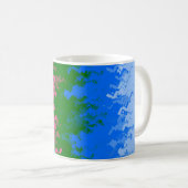 Zwergfahne, Abstrakte, omniromantische Flagge Kaffeetasse (VorderseiteRechts)