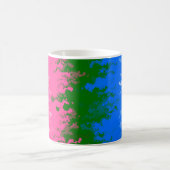Zwergfahne, Abstrakte, omniromantische Flagge Kaffeetasse (Mittel)