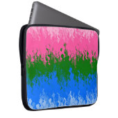 Zwergfahne, Abstrakte, omniromantische Flagge Laptopschutzhülle (Vorne Rechts)