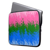 Zwergfahne, Abstrakte, omniromantische Flagge Laptopschutzhülle (Vorderseite Links)