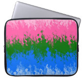 Zwergfahne, Abstrakte, omniromantische Flagge Laptopschutzhülle (Vorderseite)